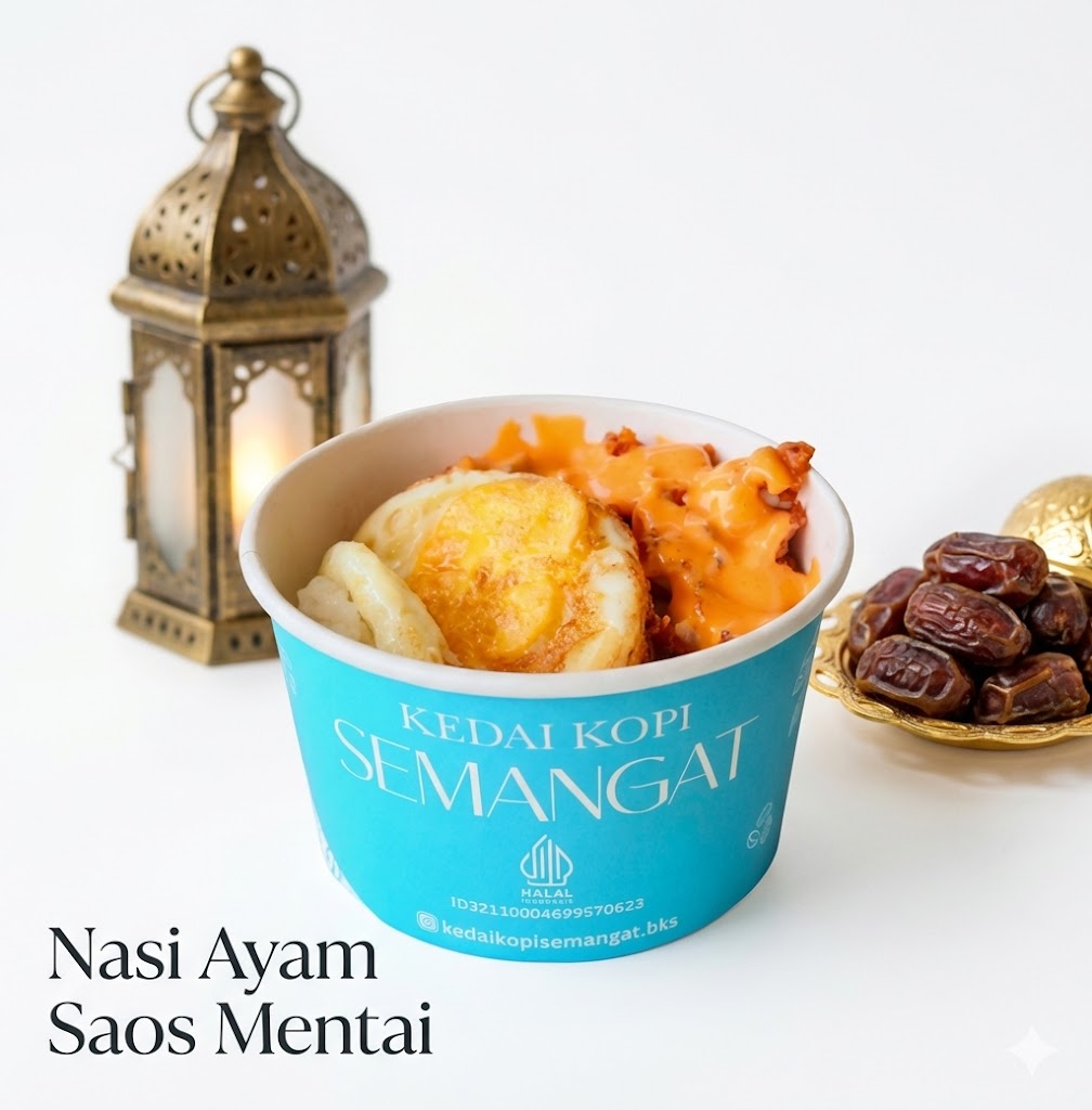 Nasi Ayam Saos Mentai
